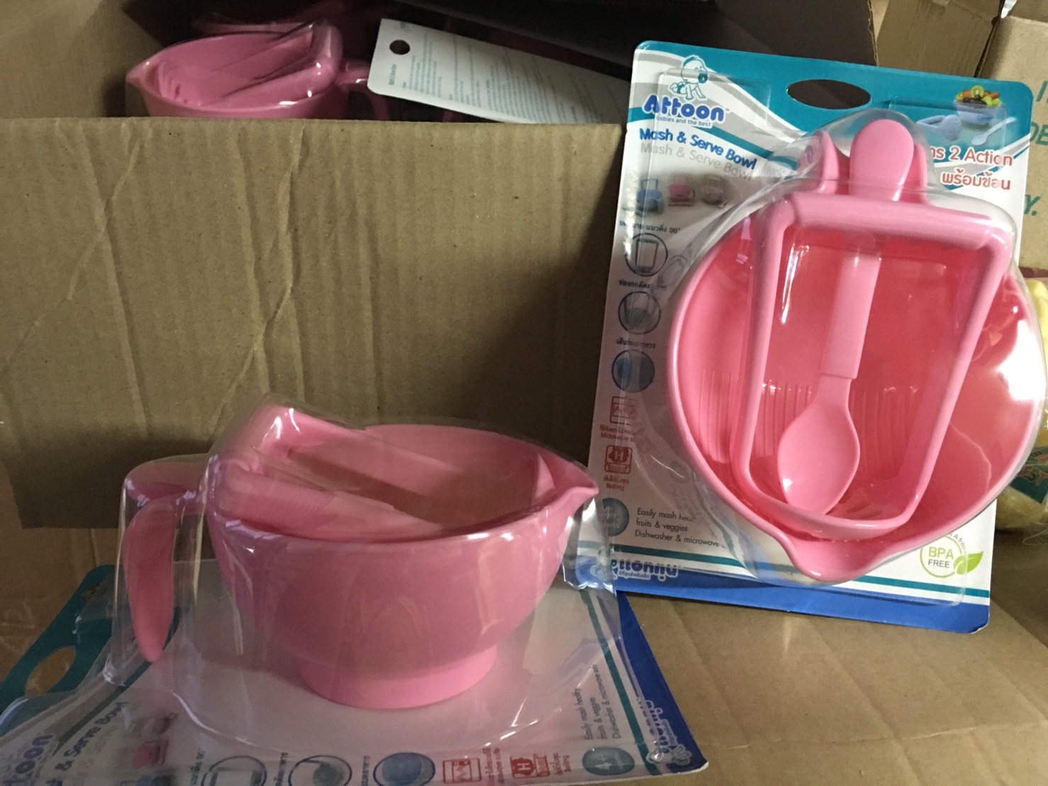 112104 ถ้วยบดอาหารเด็ก ชามบดอาหาร อุปกรณ์ทำข้าวเด็ก ใบใหญ่ ใบละ