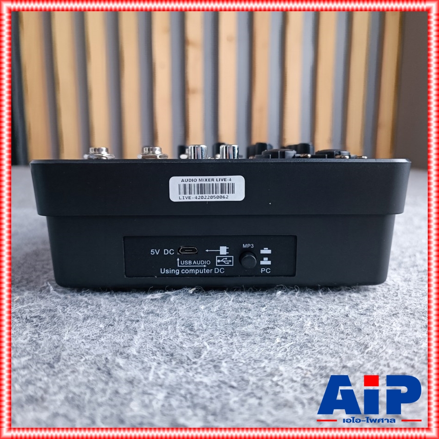 MY NPE LIVE-4 mixer มิกเซอร์ MY NPE มายเอ็นพีอี LIVE 4 LIVE4 สามารถบันทึกเสียงผ่านโทรศัพท์มือถือได้ทันที เอไอ-ไพศาล