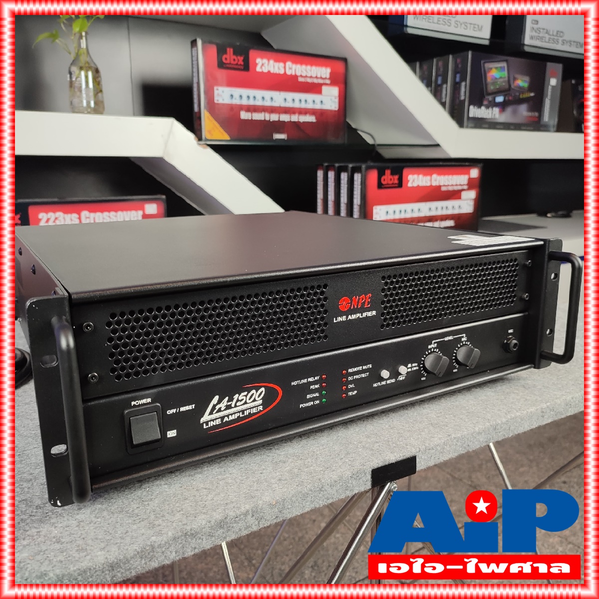 NPE LA-1500 POWERAMP มี LINE LA1500 1500W มีไลน์ เครื่องขยายเสียง ระบบ เสียงตามสาย เอไอ-ไพศาล