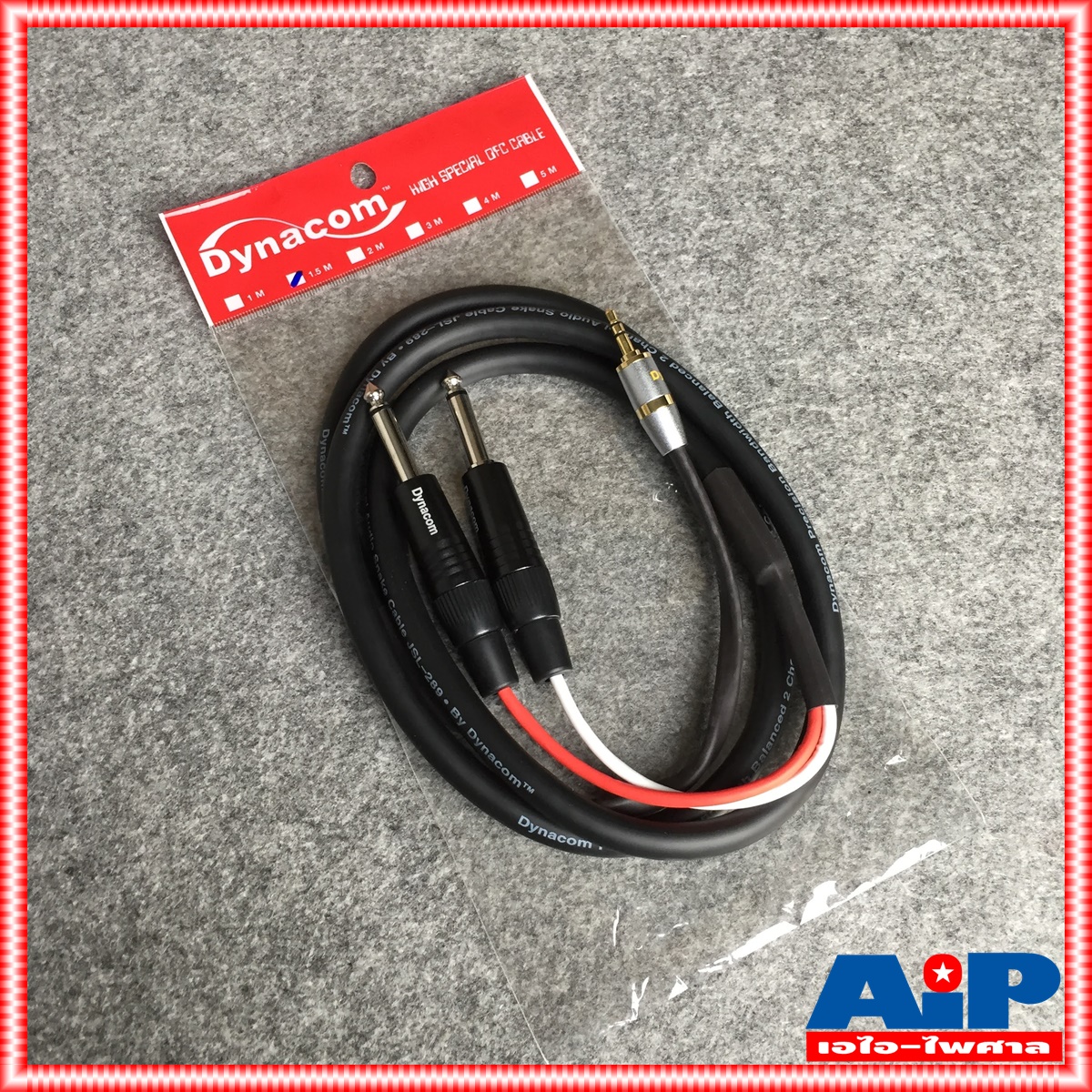 1.5เมตร DYNACOM JSL289สาย TR-ST ออก MIC x 2 1.5M สายสัญญาณ สายสัญญาณ TRS ออก โฟนโมโน สายแจ็ค สายโฟนโมโน สายสัญญาณเสียง JSL 289 JSL-289 เอไอ-ไพศาล