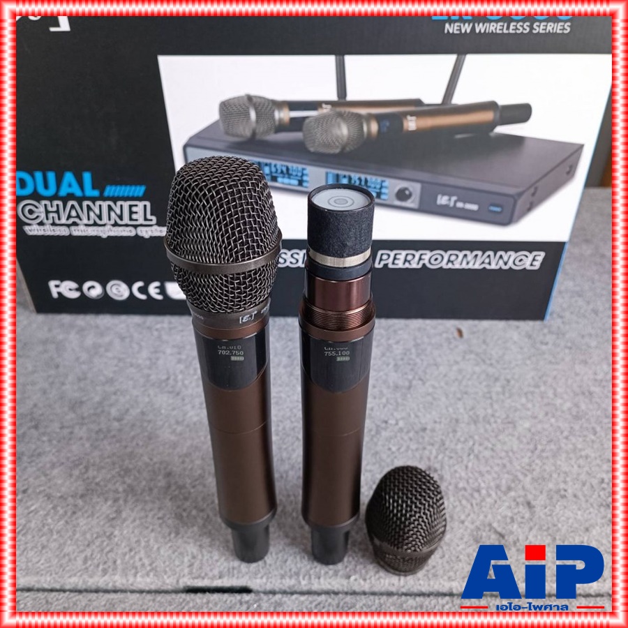 E3 ER-3000 ไมค์ลอยUHF ปรับความถี่ ไมค์ลอยถือไร้สาย ไมโครโฟนไร้สาย ย่าน UHF มีกล่องเก็บไมค์แถมมาในชุด ไมค์ลอยถือคู่ E3 รุ่น ER 3000 ER3000เอไอ-ไพศาล