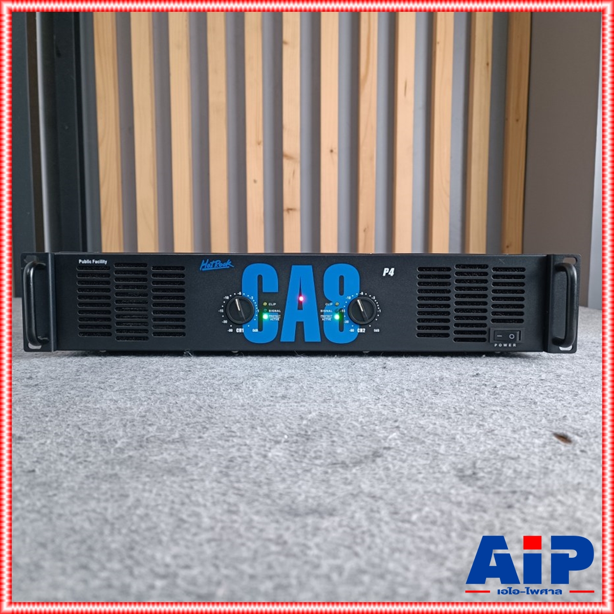 HOTROCK P4 CA8 poweramp P-4 CA-8 ฮอทร็อค P 4 CA 8 พาวเวพอร์แอมป์ 2 CH HOTROCK รุ่น P4 CA8 poweramp 2CH เอไอ-ไพศาล