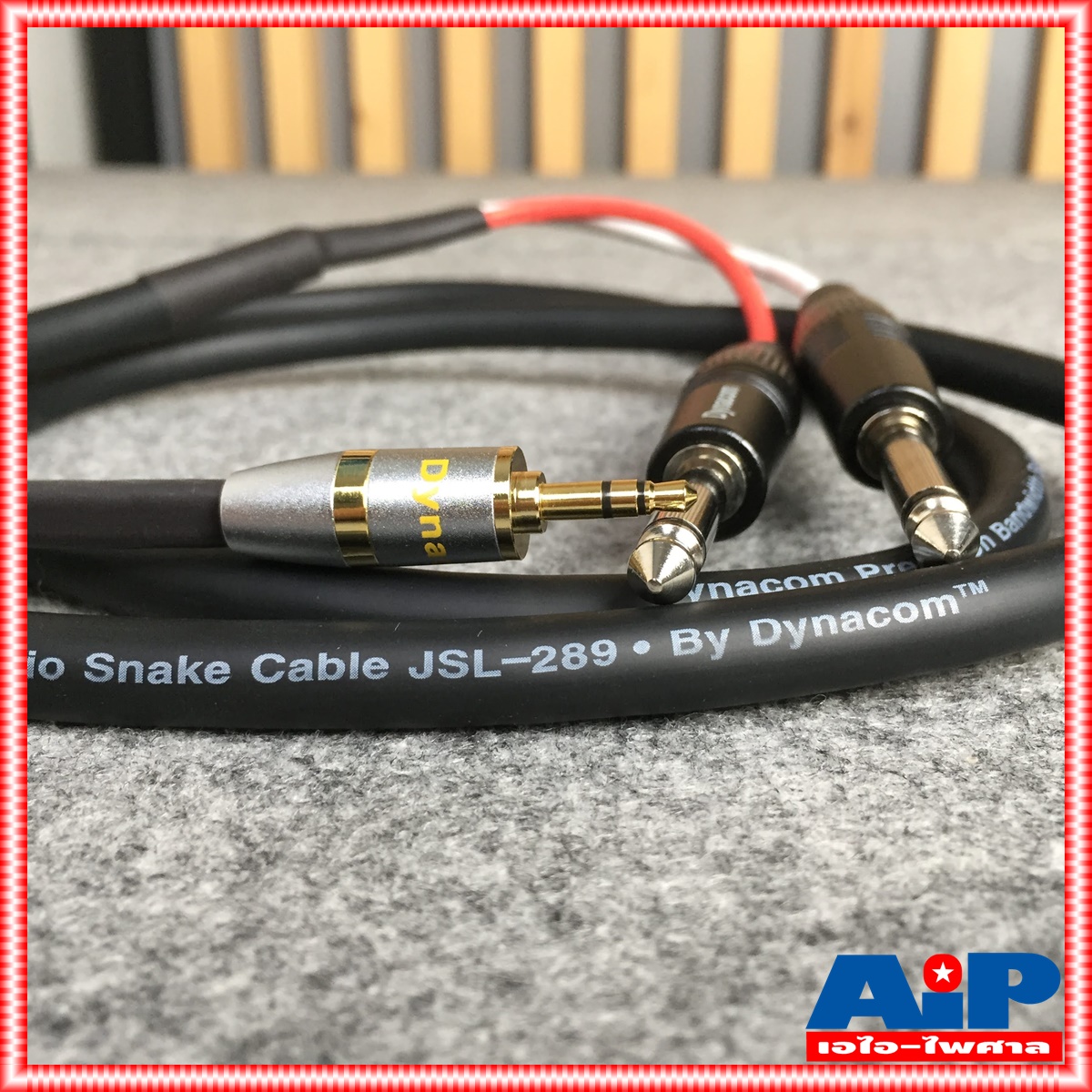 1.5เมตร DYNACOM JSL289สาย TR-ST ออก MIC x 2 1.5M สายสัญญาณ สายสัญญาณ TRS ออก โฟนโมโน สายแจ็ค สายโฟนโมโน สายสัญญาณเสียง JSL 289 JSL-289 เอไอ-ไพศาล