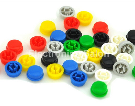 พลาสติกปุมกด Round B3F-4055 Tactile Switch Cap 9.58x5.1mm compatible with OMRON