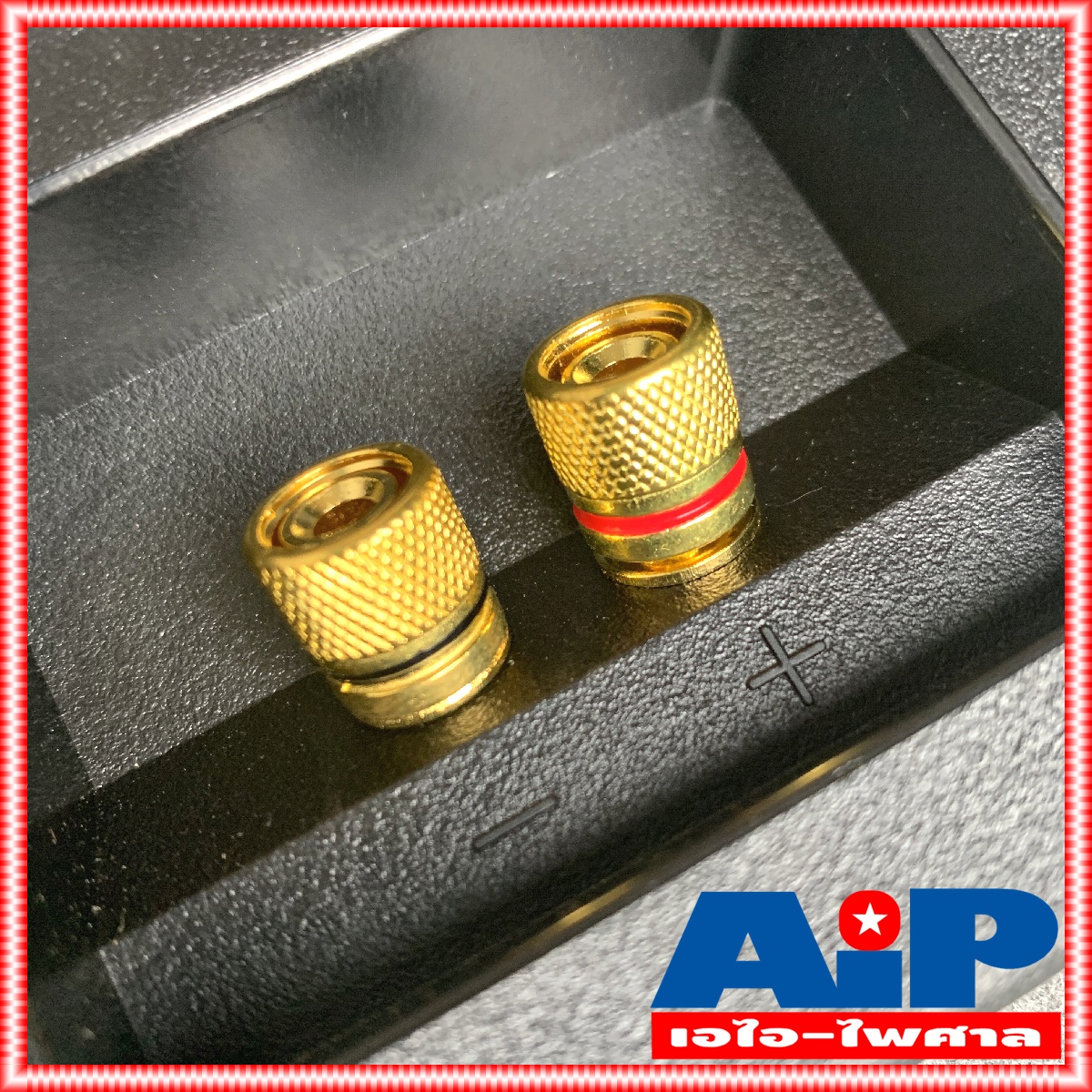 แท็บลำโพง ไบติ้งบอร์ดสีทอง 1ชั้น เหลี่ยม ขนาดประมาณ 78x92มม. ขั้วลำโพง ขั้วต่อลำโพง ทรงเหลี่ยม แท็บต่อลำโพง ราคาต่อ1อัน เอไอ-ไพศาล