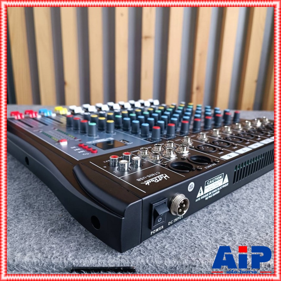 HOTROCK CT-80S MIXER เครื่องปรับแต่งเสียง สเตอริโอ มิกเซอร์ 8 ช่อง BLUETOOTH USB MP3 เอ็ฟเฟ็คแท้ ฮอทร็อค CT 80S CT80S เอไอ-ไพศาล