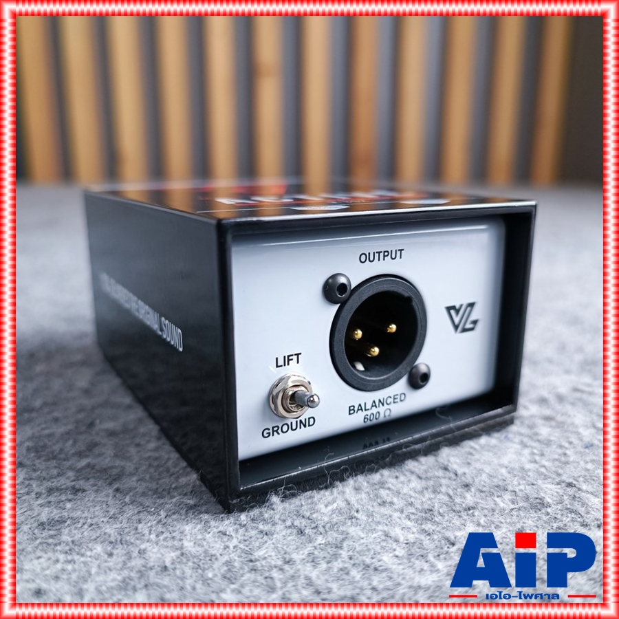 V BOX Mono Active DI MKII VBOX ตัวกรองสัญญาณเสียง กล่องสัญญาณเสียง ดีไอสำหรับเบสกีตาร์และเครื่องดนตรี เอไอ-ไพศาล