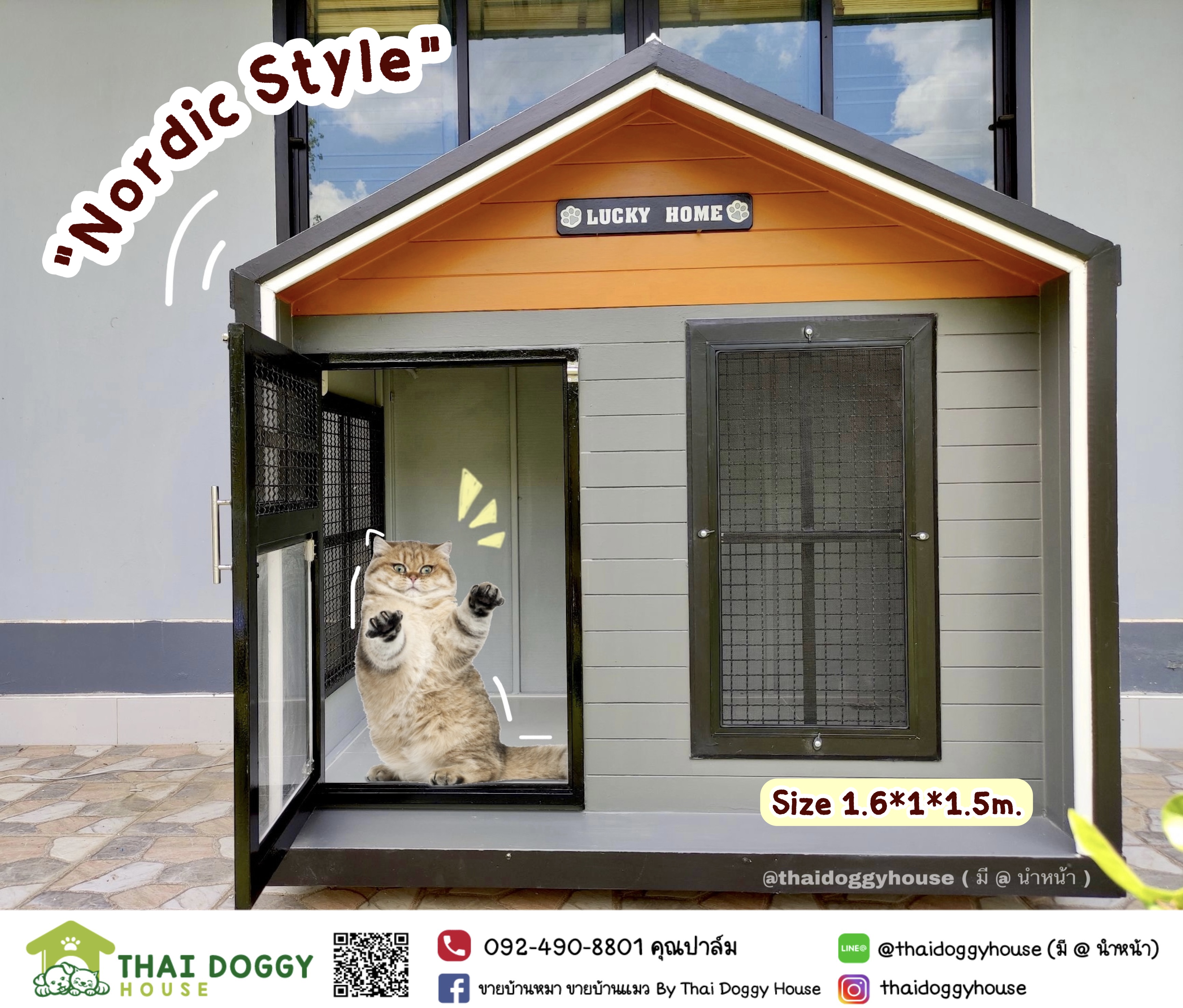 บ้านหมา บ้านแมว Nordic แบบขายดี