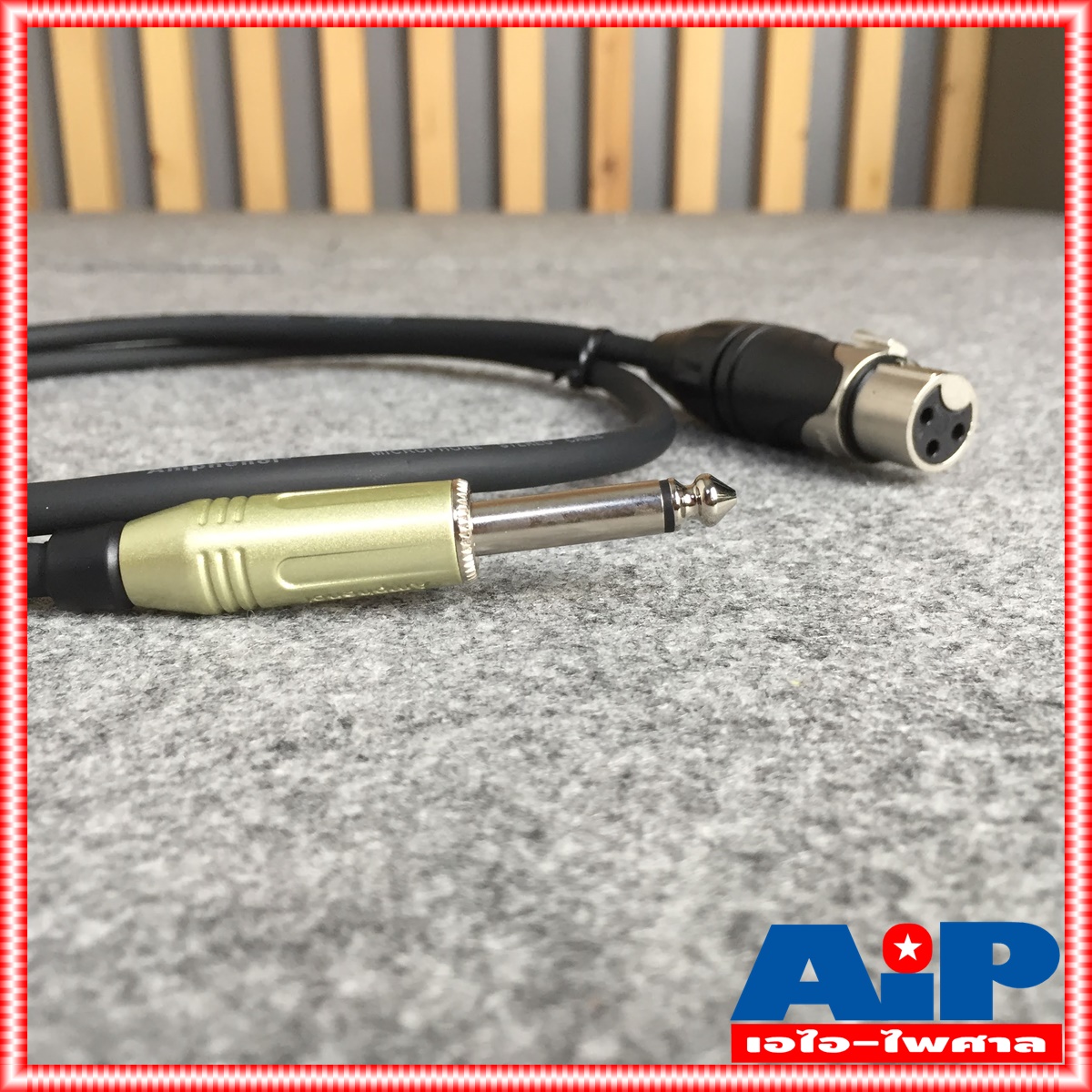 1เมตร AMPHENOL สาย XLRเมีย - PHONE 1M CA03-33-C-001 สาย ปลั๊กไมค์ - cannon เมีย ความยาว 1เมตร สายสัญญาณ ไมค์ ผู้ - XLR เมีย