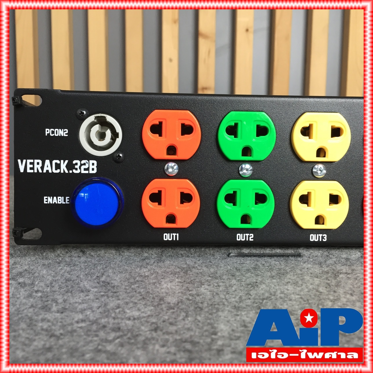 TECHCRON AC-32A M2 ชุดโหลดไฟ ชุดจ่ายไฟ AC 32A ชุดโหลดไฟใช้งานกับเพาเวอร์แอมป์ ชุดจ่ายไฟ 2 หน้าจอ สินค้าโรงงาน MEGATECH