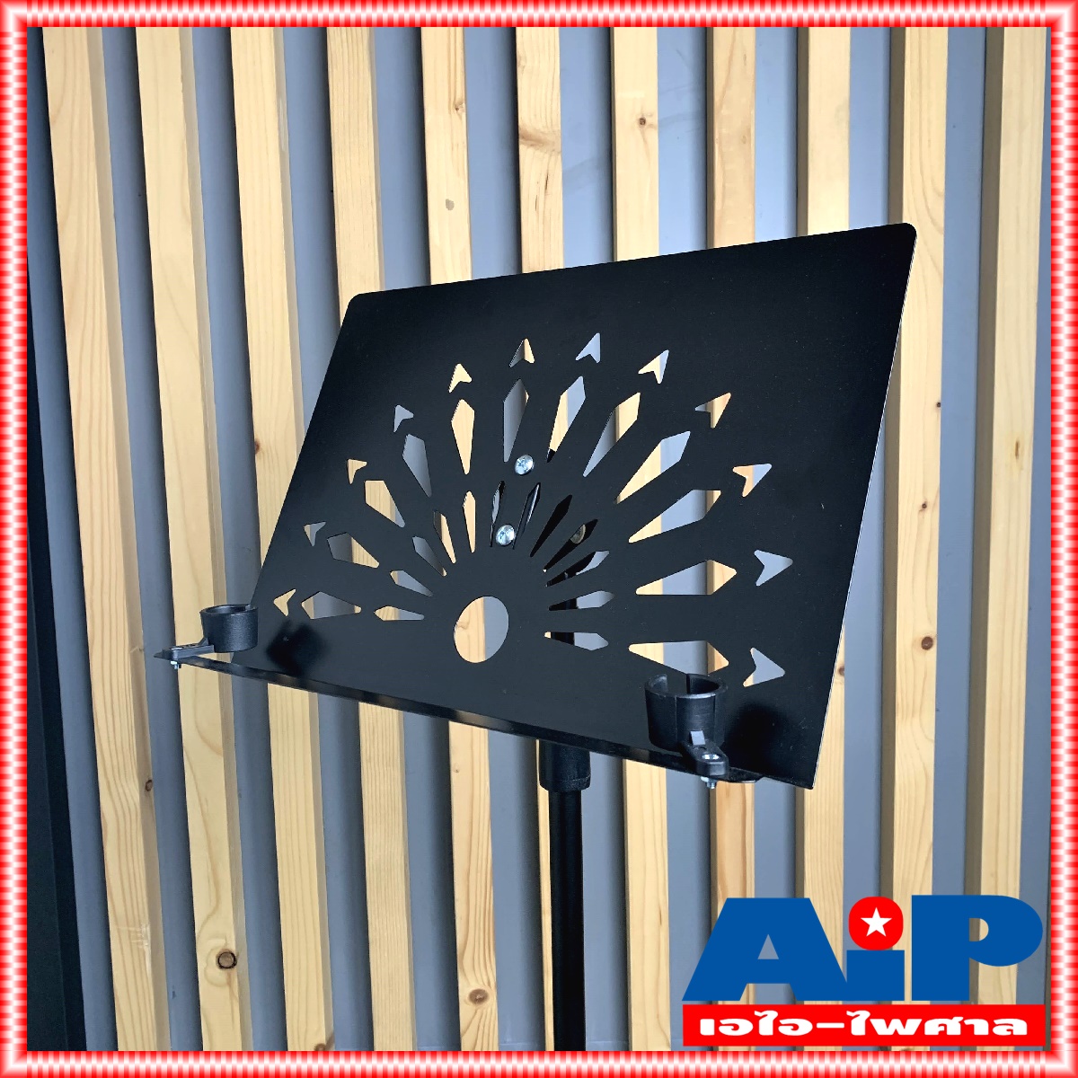 ขาตั้งโน๊ตสีดำ MS-1 ขาตั้งโน๊ต ขาตั้ง ขาตั้งโน๊ตเพลง MS 1 ขาตั้งโน้ตเพลง แบบพกพา ขาตั้ง วางโน๊ตดนตรี ก้ม-เงย เอไอ-ไพศาล