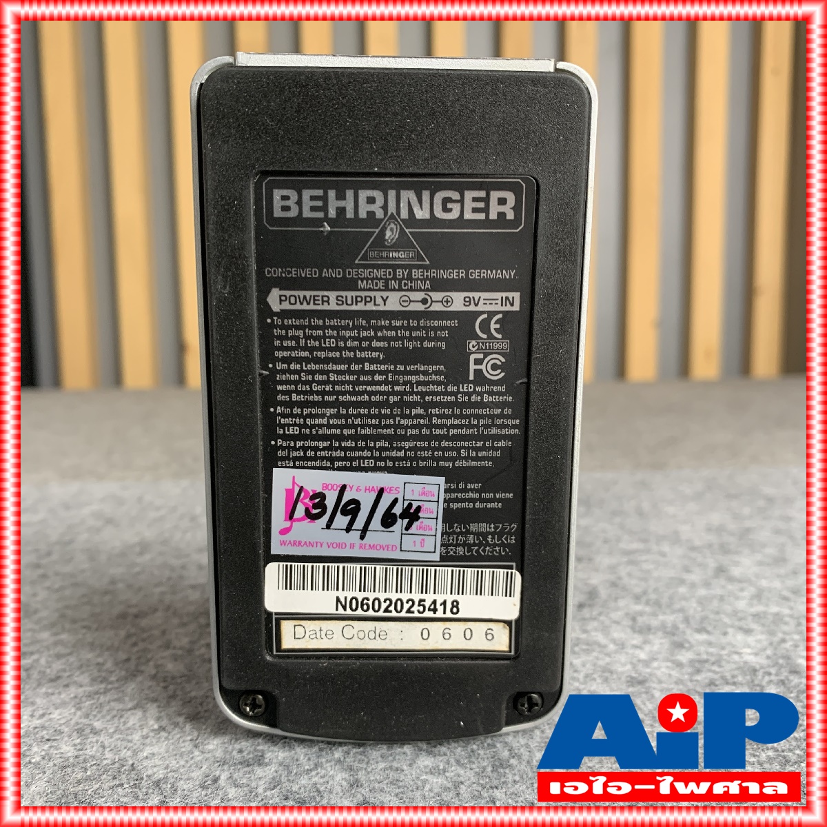 BEHRINGER FX100 เอฟเฟคกีต้าร์ Digital Multi-Effect Pedal FX-100 FX 100 เอไอ-ไพศาล +++