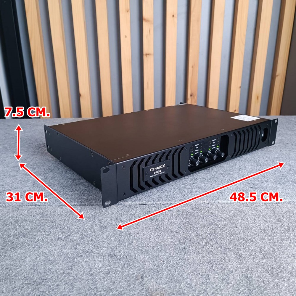 CEANCE E-600Q Power Amplifier 4 CH เพาเวอร์แอมป์ แอมป์ E 600Q POWER E600Q แอมป์ Ce-ance poweramp CE AN CE power amp +++