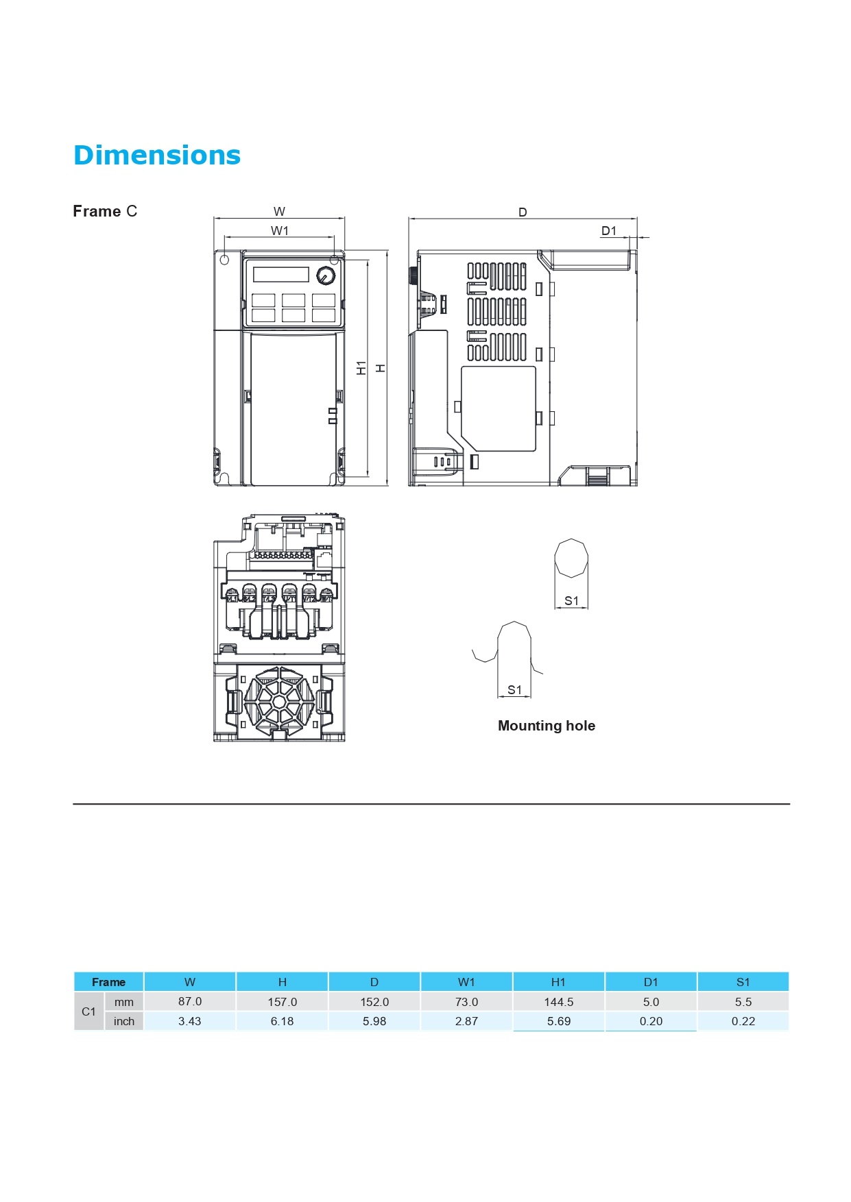 Inverter Delta 5HP 3.7KW 380V