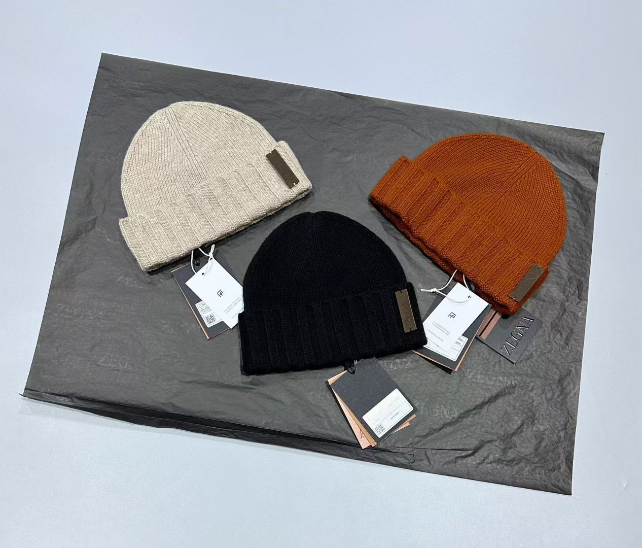 หมวกแคชเมียร์กันหนาว Zegna OASI CASHMERE BEANIE มี 3 สี ใส่ได้ ชาย หญิง สินค้าใหม่ ของแท้