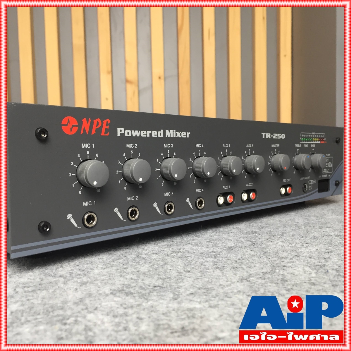 NPE TR-250 POWERMIXER 9kg สีดำ เครื่องขยายเสียง 125 วัตต์ TR 250 TR250 power mixer เพาวเวอร์ มิกเซอร์ +++