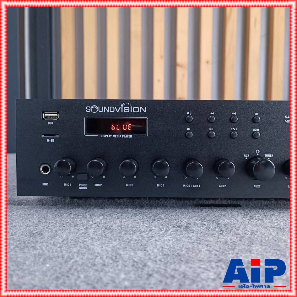 SOUNDVISION SA-300BT powermixer +++เพาเวอร์มิกเซอร์ระบบประกาศ แอมพลิฟายเออร์ มิกเซอร์ เพาเวอร์มิกเซอร์ SA 300BT SA300BT เอไอ-ไพศาล