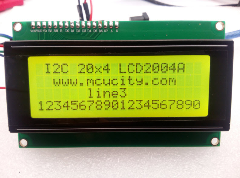 I2C LCD2004A LCD (Yellow Screen) 20x4 LCD with backlight