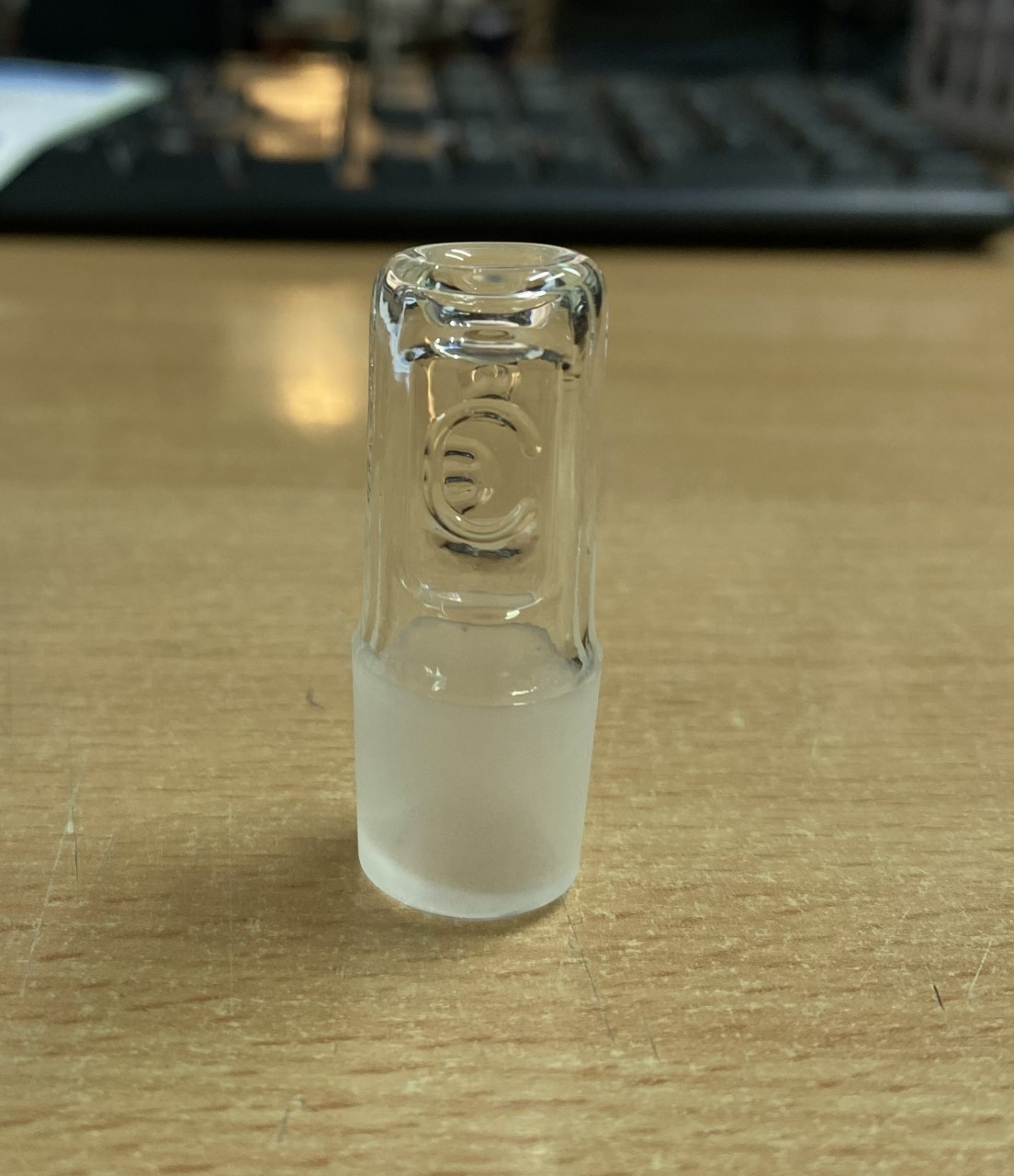 Flask, Erlenmeyer with Joint and Glass Stopper