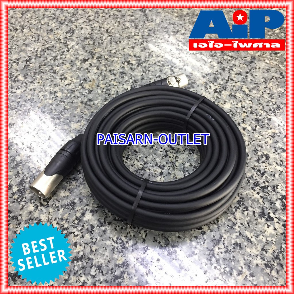 10เมตร AMPHENOL สาย XLRผู้-เมีย 10M CA03-04-C-010 สาย cannon ผู้ ออก cannon เมีย ความยาว 10เมตร สายสัญญาณ XLR ผู้ - XLR เมีย