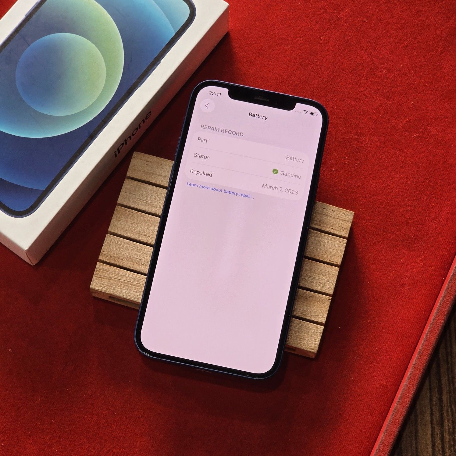 ✨️🦋 แบต100% 🫧🌹 iPhone 12 128GB Blue ✨️🔮 #สภาพดี #ศูนย์ไทย 🦋🌷