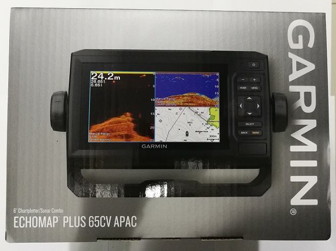 เครื่องหาปลา+GPS ยี่ห้อ Garmin ECHOMAP Plus 65cv เมนูไทย แถมฟรี แผนที่ Bluechart g2 และหมวก