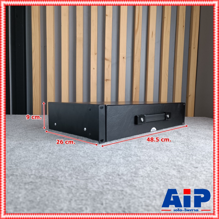 COMPACT DR210 ลิ้นชักRACK 2U 10นิ้ว+โฟม ลิ้นชักแร็ค 2U ความลึก 10 นิ้ว ยึดแร็ค เก็บไมค์ลอย อุปกรณ์เครื่องเสียง DR-210 DR210 เอไอ-ไพศาล