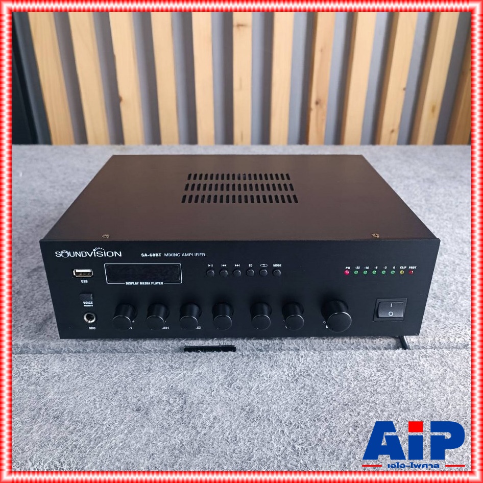 SOUNDVISION SA-60BT powermixer +++ เพาเวอร์มิกเซอร์ระบบประกาศ แอมพลิฟายเออร์ มิกเซอร์ เพาเวอร์มิกเซอร์ SA 60BT SA60BT เอไอ-ไพศาล