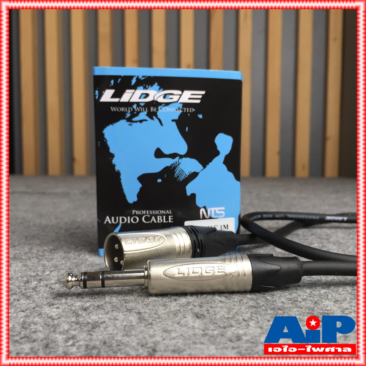 1เมตร LIDGE YM-381C สาย XLR - PHONE ST YM381C YM 381 C สายสัญญาณ เสียง เอไอ-ไพศาล