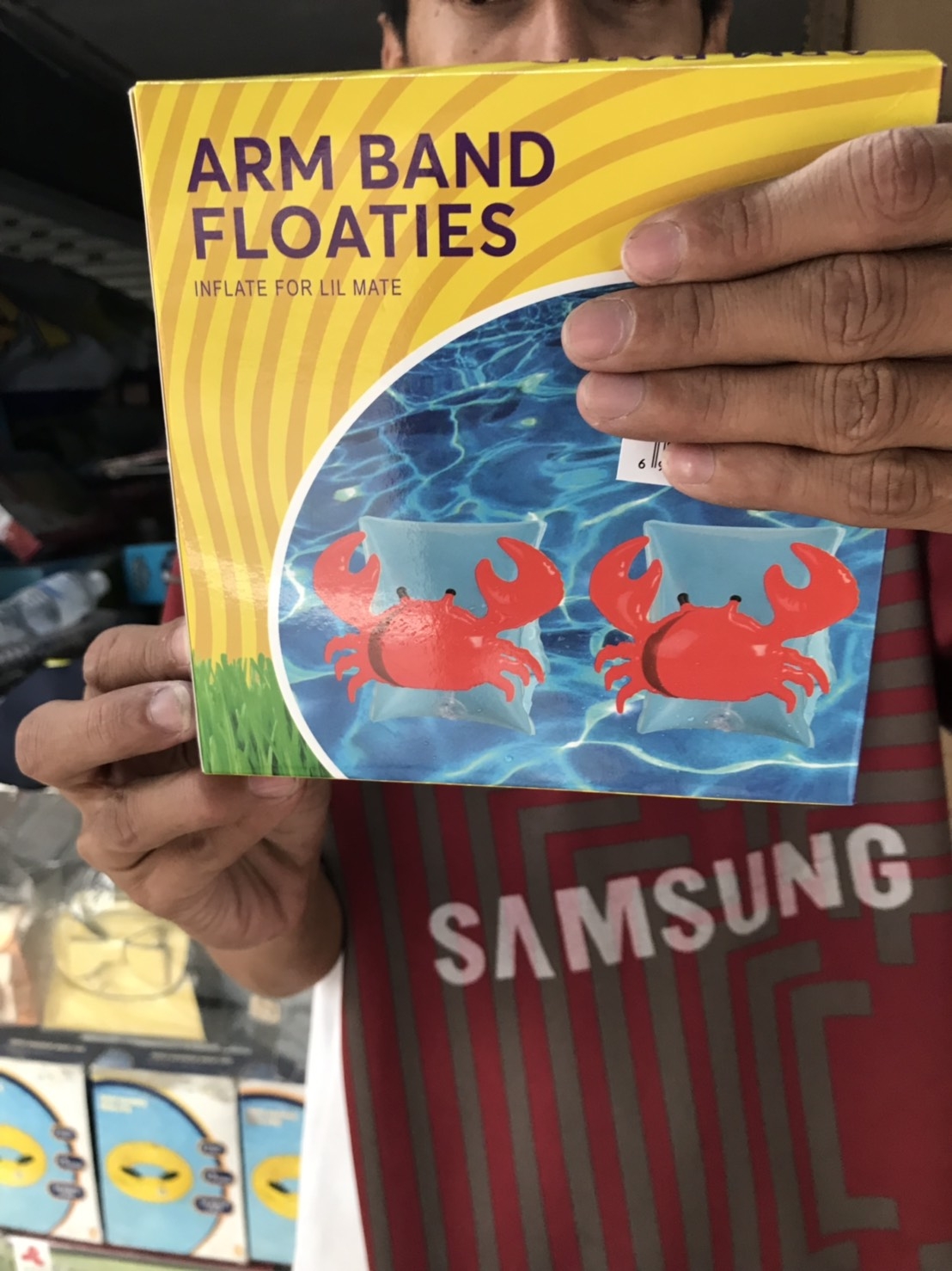 010518 ปอกแขนเป่าลมปู คู่ละ