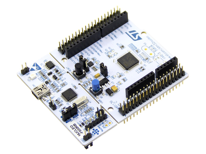 STM32 NUCLEO-F030R8 development board with STM32F030R8T6 MCU, supports Arduino connectivity
