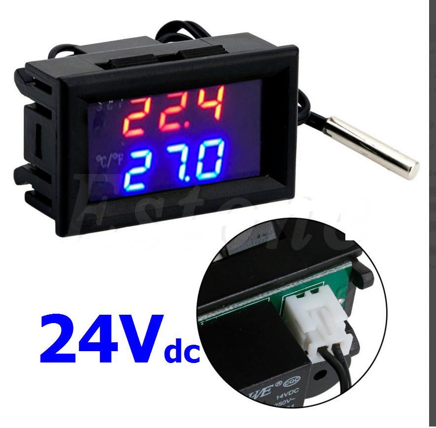 (24V) W1209WK Digital Cool/Heat บอร์ดควบคุม เปิด/ปิด ตามอุณหภูมิ