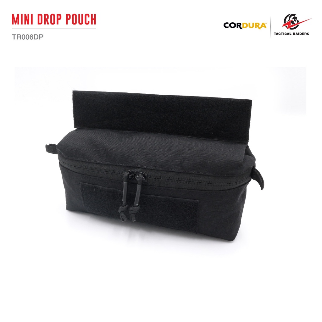 กระเป๋าติดเวส สีดำ-สีเขียว Mini Drop Pouch [ TR006DP ] ( Tactical Rider )
