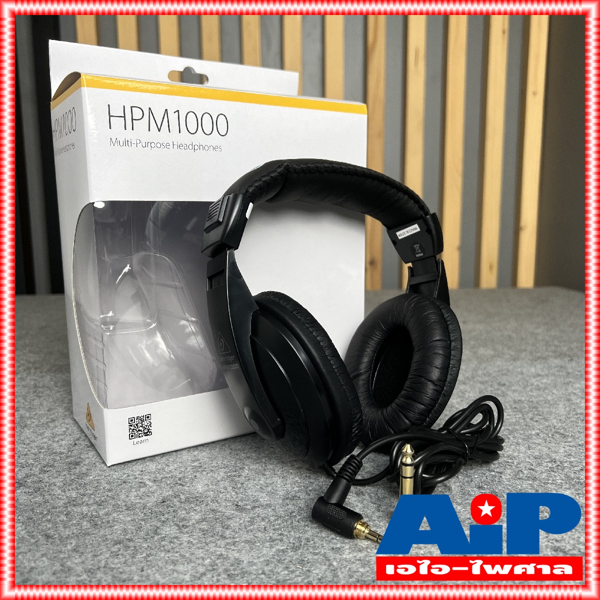 BEHRINGER HPM 1000 -bk หูฟังสีดำ HEADPHONE HPM-1000 หูฟังครอบหู หูฟังมอนิเตอร์ HPM1000 เอไอ-ไพศาล +++