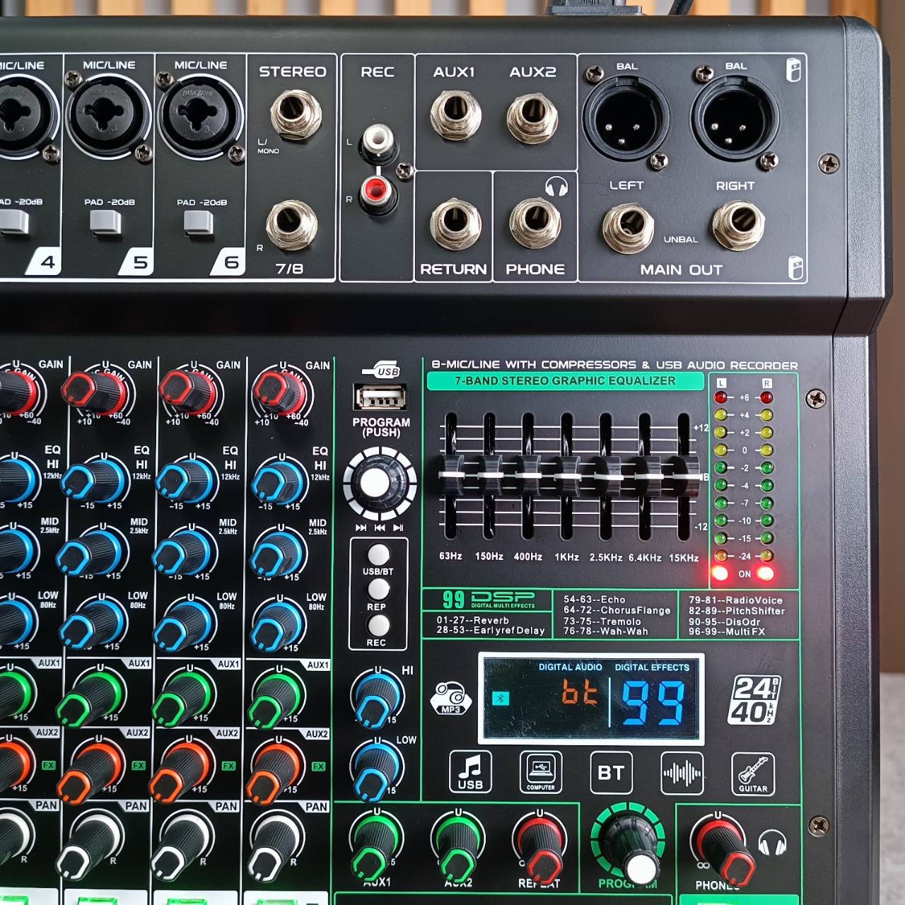 MYNPE XF-8 mixer มิกเซอร์ อนาลอก บลูทูธ USB เอฟเฟคแท้ XF 8 My npe XF8 เอไอ-ไพศาล