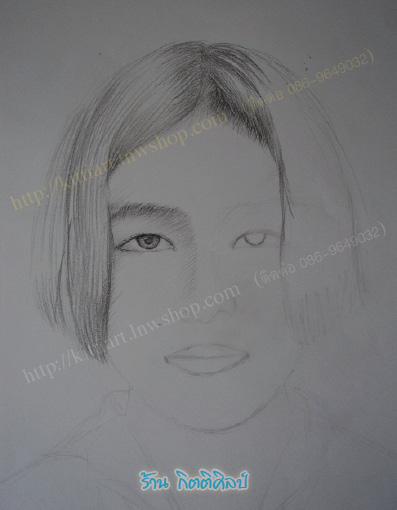 ภาพเหมือน ดญ. ขาวดำ