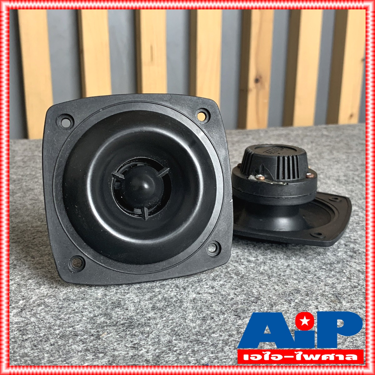 1ตัว BEST BT-16 ลำโพงเสียงแหลม BT16 BT 16 Tweeter Speaker ลำโพงเสียงแหลม เปียโซ่ ทวีตเตอร์ 3.5นิ้ว หน้าเหลี่ยม สีดำ 4-8โอห์ม