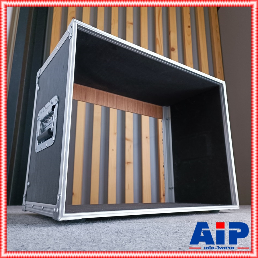 สีดำ RACK BL-8 สีดำ เปลือยหน้า-หลัง ลึก11นิ้ว แร็คใส่เครื่องเสียง COMPACT ไม่มีฝาปิด คอมแพ็ค BL 8 BL8 เอไอ-ไพศาล