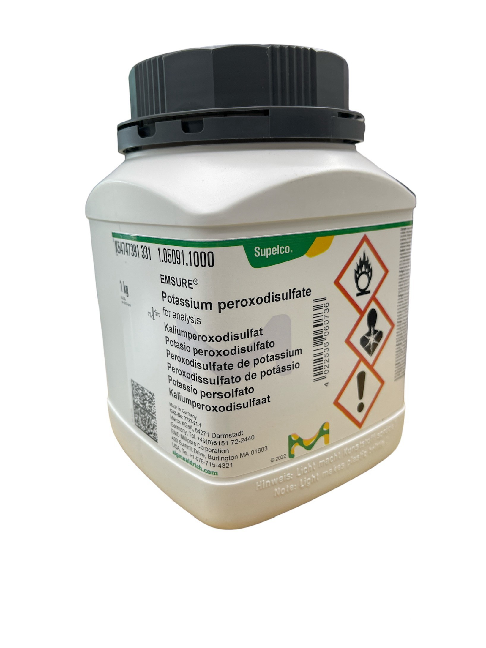 Potassium peroxodisulfate, 1 kg-Merck