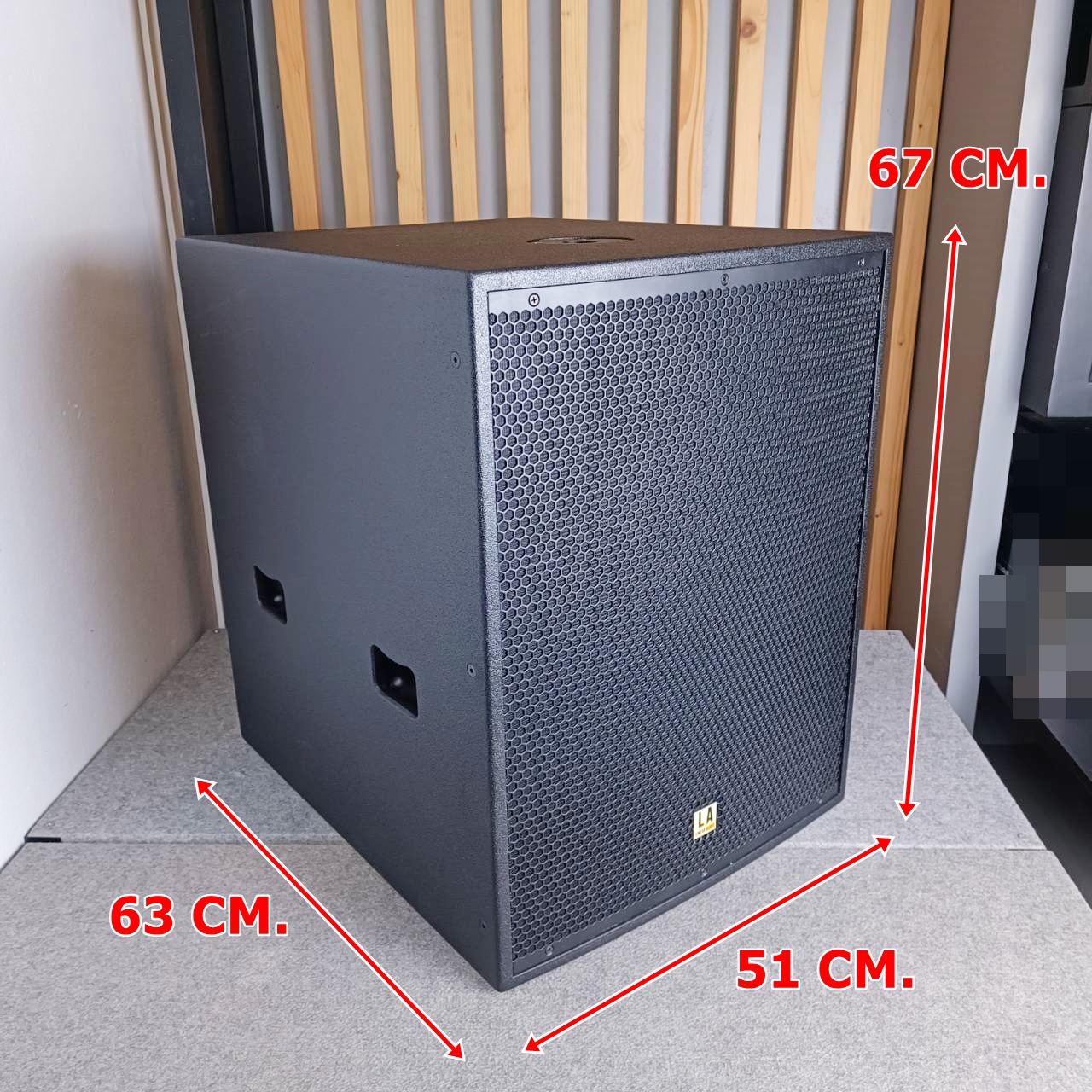 LINEAR AUDIO LA-45S ตู้ลำโพงซับ ACTIVE 18นิ้ว ผู้นำเข้าเดียวกับ MARANI ลำโพง ลำโพงมีเเอมป์ในตัว LA 45 S LA45S เอไอ-ไพศาล