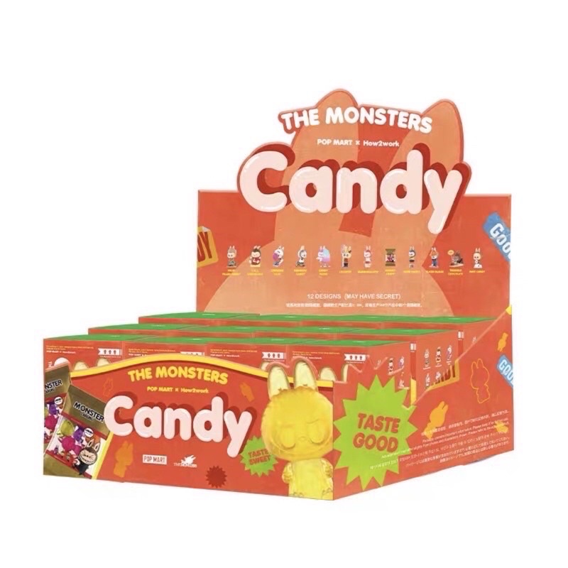 POP MART Labubu The Monsters Candy (กล่องสุ่ม)/(ยกเซ็ต)