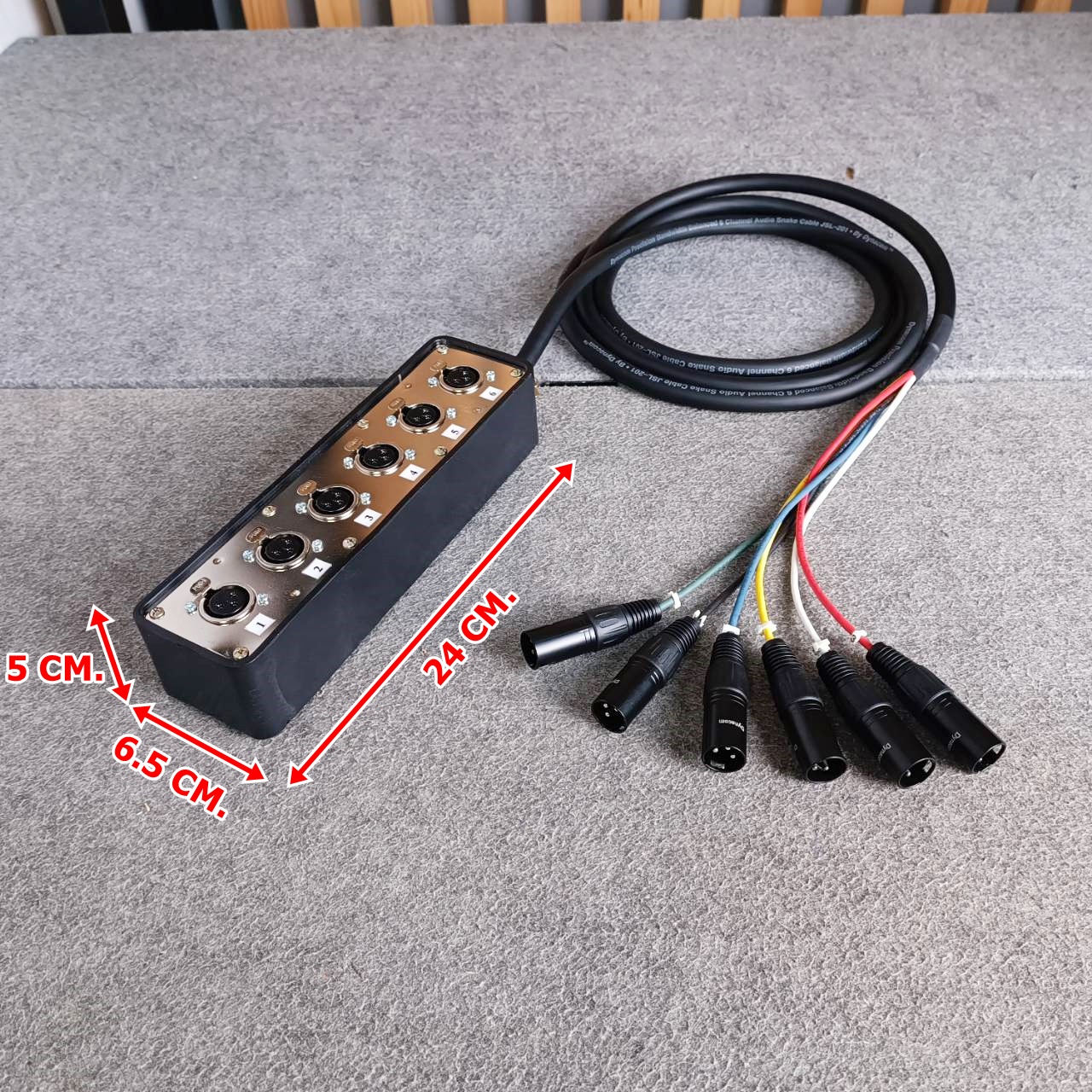 ยาว3เมตร DYNACOM X-6 บล็อคมัลติคอร์ 6คอร์ Multicore Cable สายสัญญาณเสียง X 6 X6 เอไอ-ไพศาล