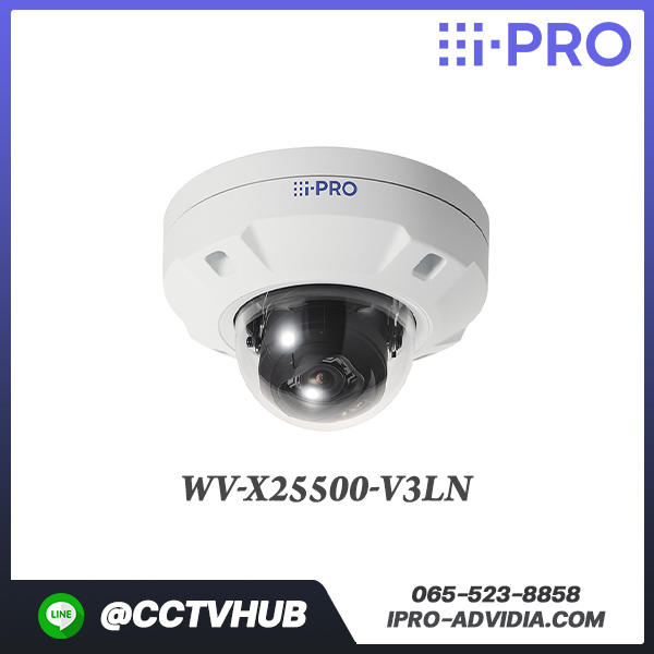 กล้องทรงโดม i-PRO รุ่น WV-X25500-V3LN X-series dome camera with powerful cutting edge AI