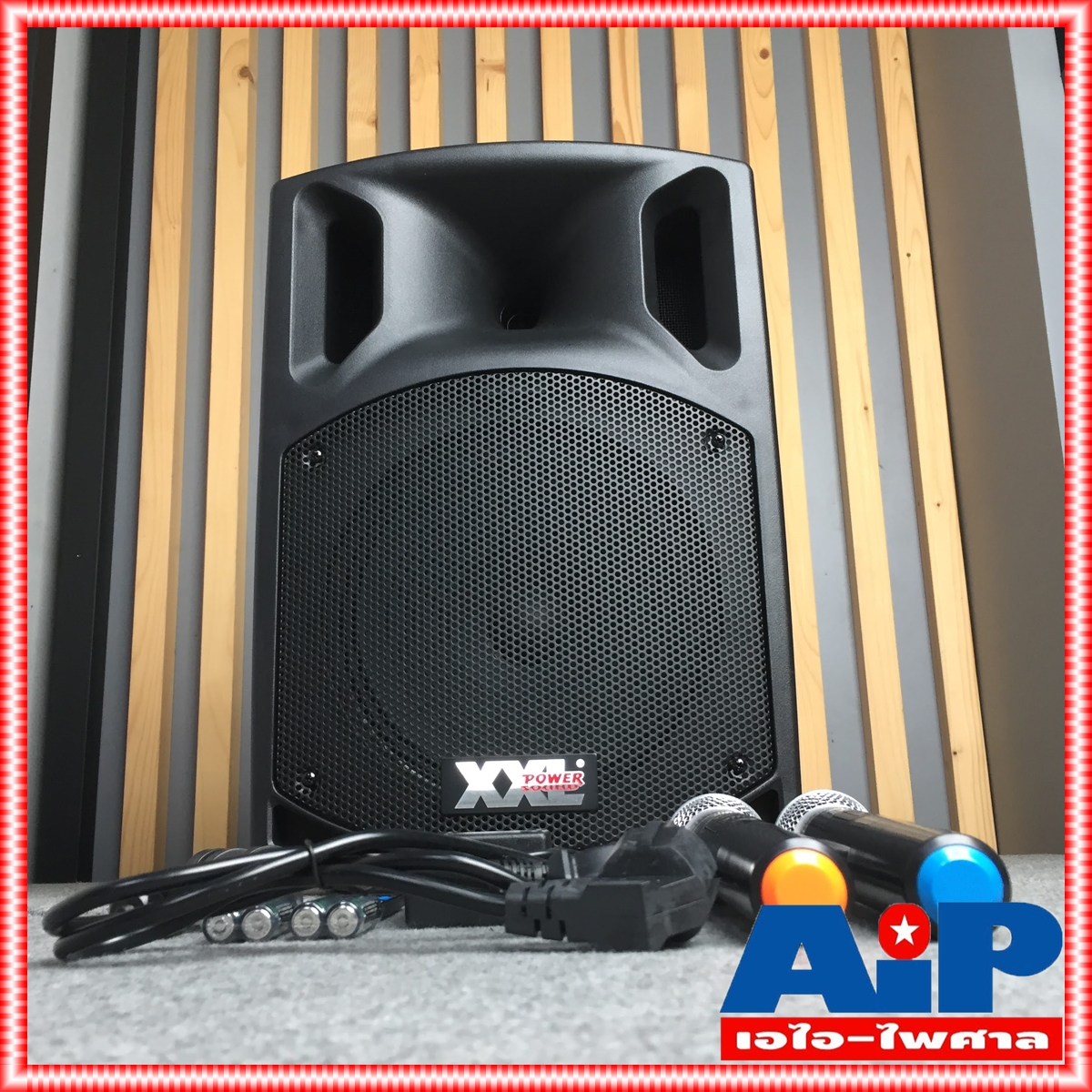 XXL SL 10V BT ตู้ลำโพงมีขยาย ไมค์ลอย2ตัว บูลทูธ ชาร์จแบตได้ SL10V SL-10V SL10 V ลำโพงล้อลาก ลำโพง 10นิ้ว