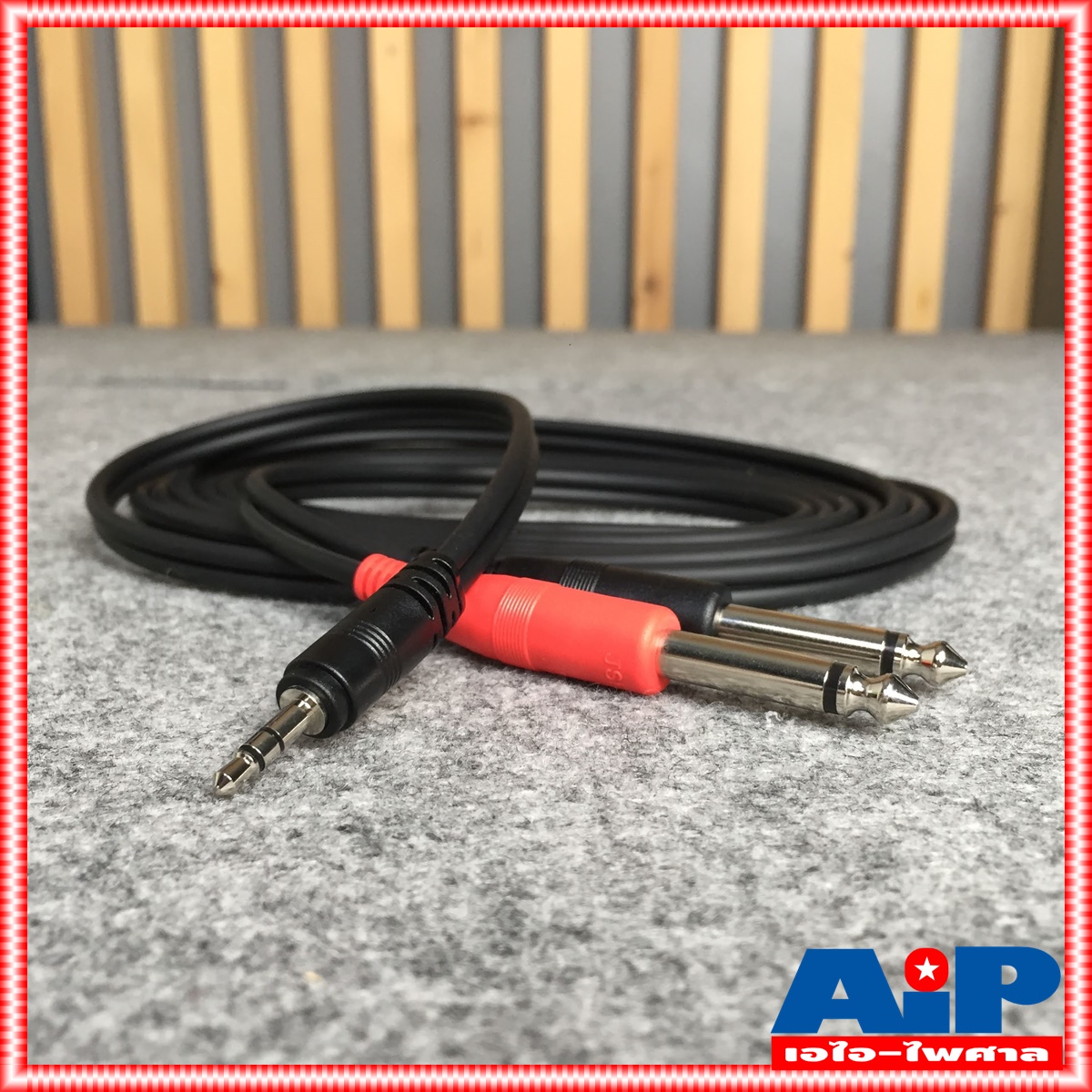 3เมตร DYNACOM J015-13 สาย P.TR-ST - P.MICx2 ความยาว 3เมตร ไดน่าคอม สาย TR-ST ออก PHONE x2 3M สายต่อ คอม เข้า มิกเซอร์