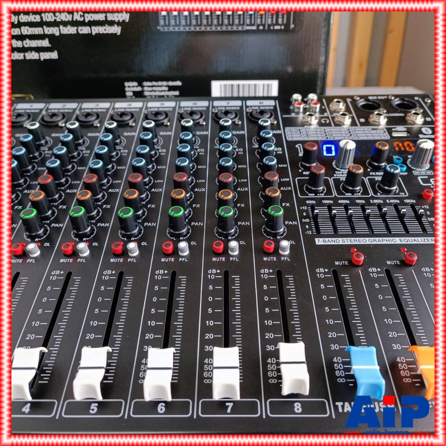 Ceflar CX-80 MIXER มิกเซอร์อนาล็อก ช่องเสียบไมค์ 8 ช่อง มิกเซอร์ เครื่องปรับแต่งเสียง มิกซ์เซอร์พร้อมเอฟเฟคแท้ Ceflar รุ่น CX 80 CX80 เอไอ-ไพศาล