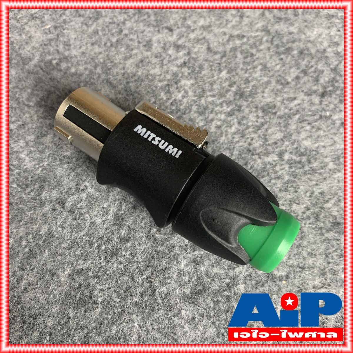 MITSUMI 911S06EX SPEAKON สีเขียว เสริมเหล็ก ราคาต่อ1ตัว ปลั๊กลำโพง หัวspeakon สเปคคอนตัวผู้ สเปคคอน สเปคค่อนลำโพง สเปคค่อน เอไอ-ไพศาล