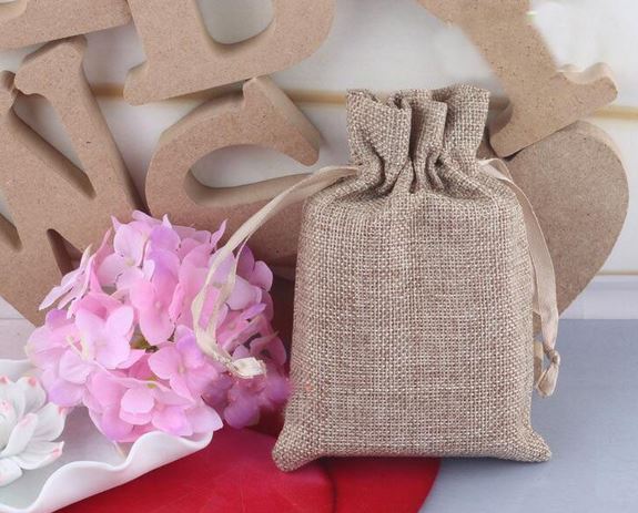 ถุงผ้ากระสอบ สีน้ำตาล ขนาด 20x30 cm ถุงกระสอบขนาดใส่ข้าวสาร ถุงใส่ข้าวสาร ใส่ของชำร่วย ของที่ระลึก 74783