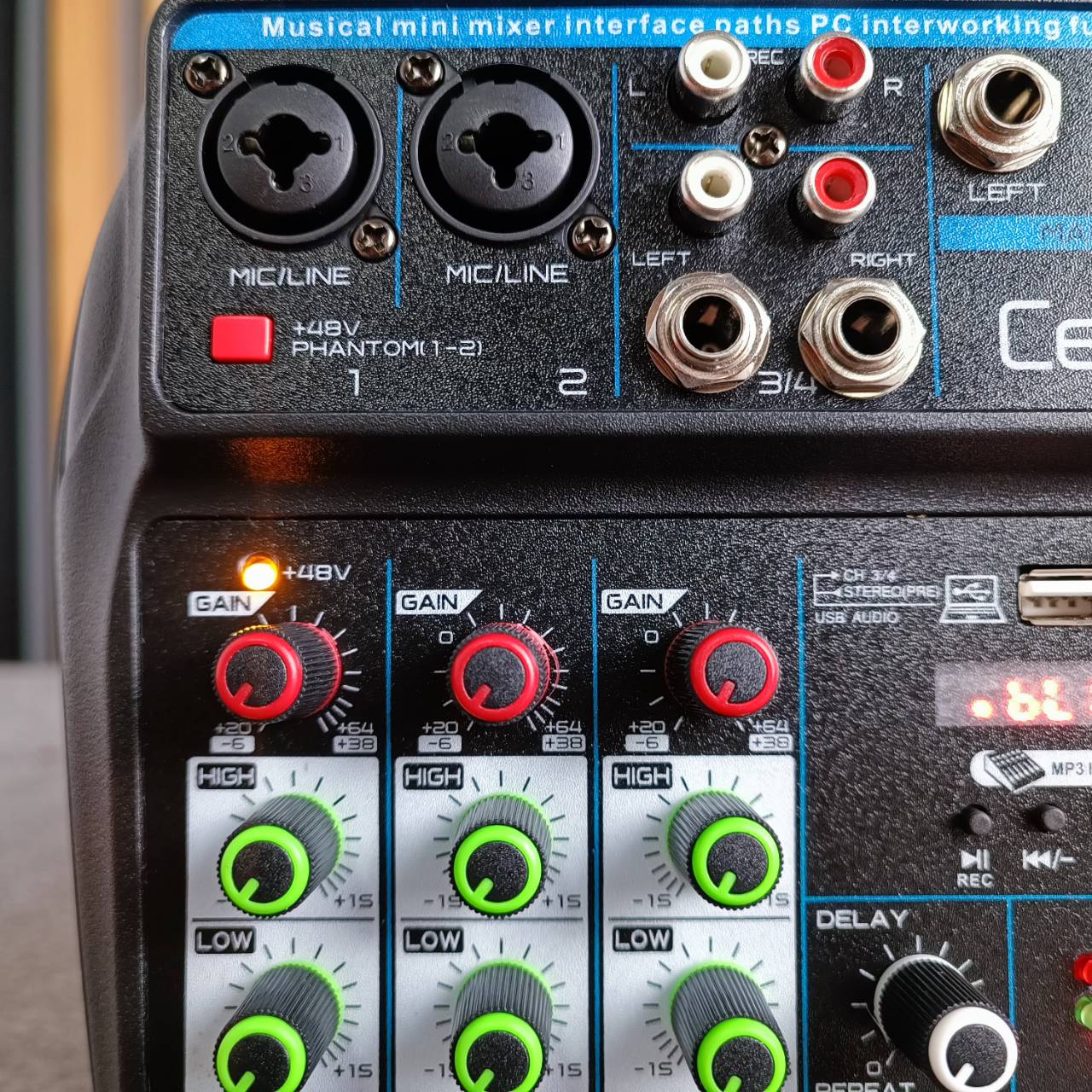 Ceflar PMX-01 MIXER บลูทูธ MP3 USB อินเตอร์เฟส มิกเซอร์ เครื่องปรับแต่งเสียง PMX 01 PMX01 เอไอ-ไพศาล