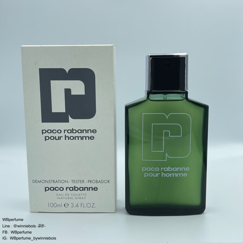 น้ำหอมแท้100% Paco Rabanne Pour Homme EDT 100 ml. TESTER